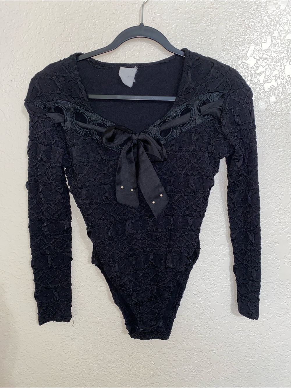 Vintage Bow-Front Bodysuit - Picture 1 of 6